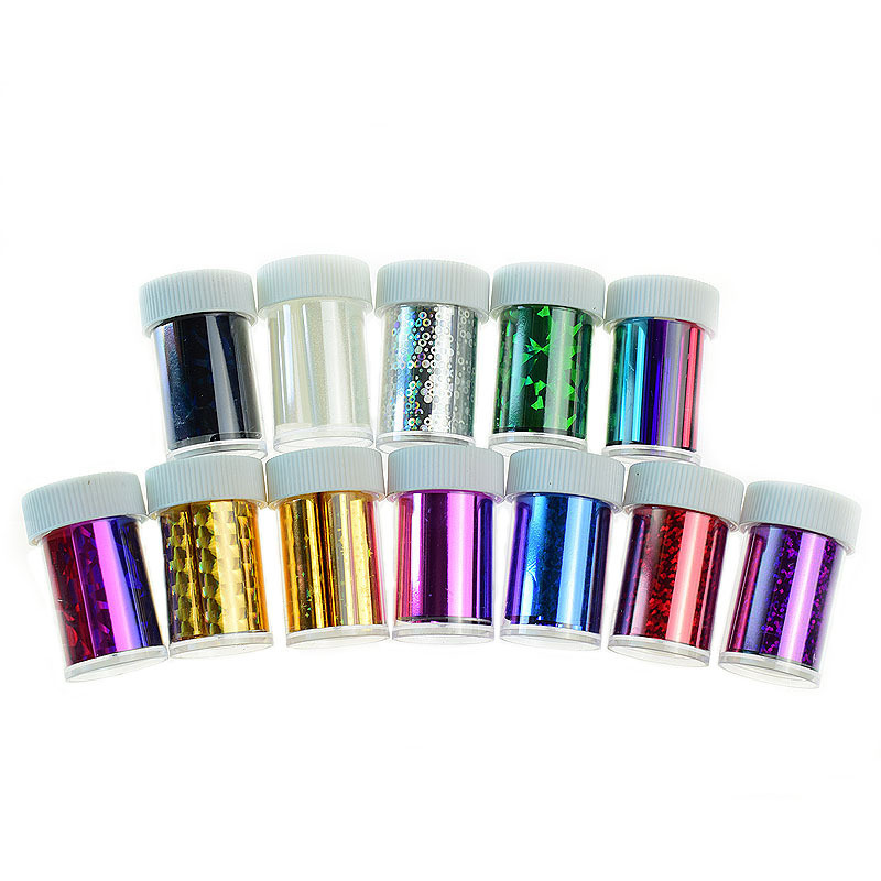 Nail Art Transfer Foils Free Adhesive Nail Tips Decorations Accessories
