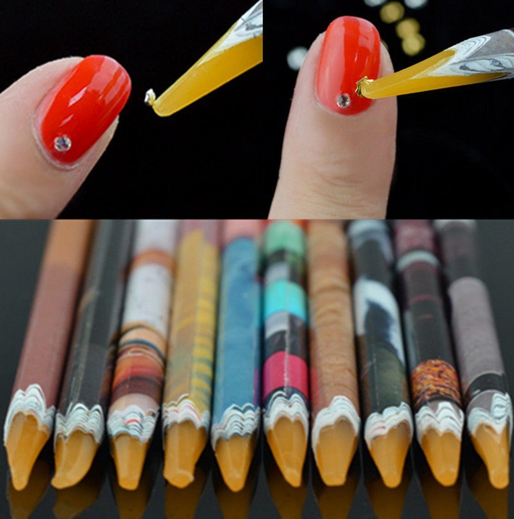 Nail Dotting Pen Stones Packing up Pencil Nail Art Tool