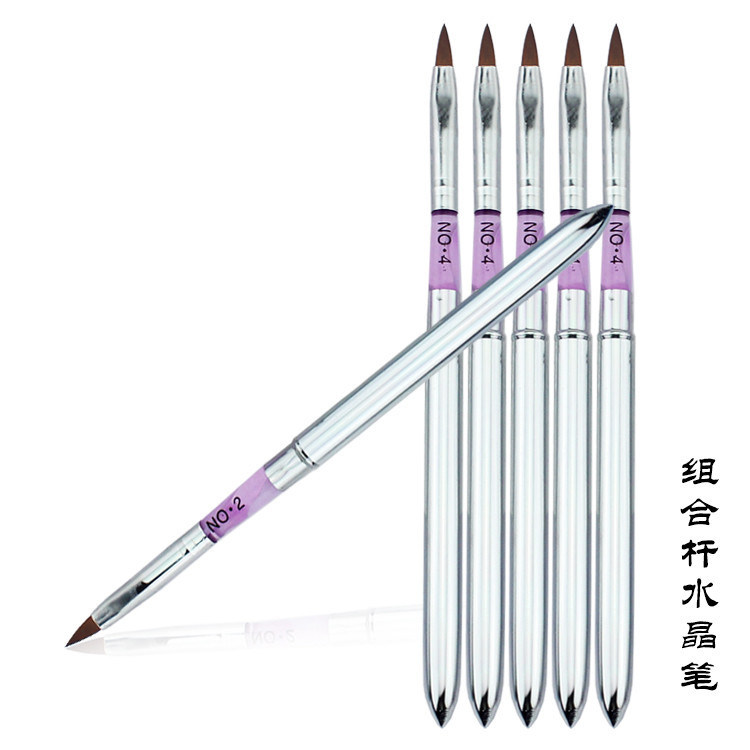 Copper Tube Acrylic Nail Brush Nail Art Tool