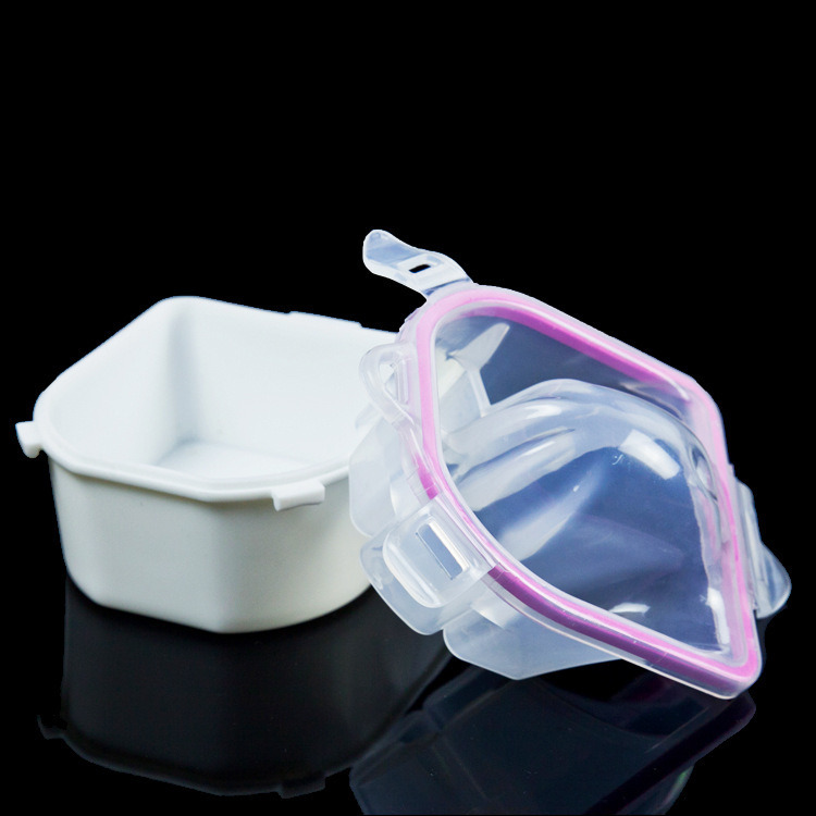 Manicure Nail Polish Remover Bowl Nail Art Soak Plastic Bowl