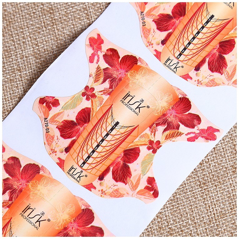 Colorful Nail Polish Curl Form Self-Adhesive Nail Form