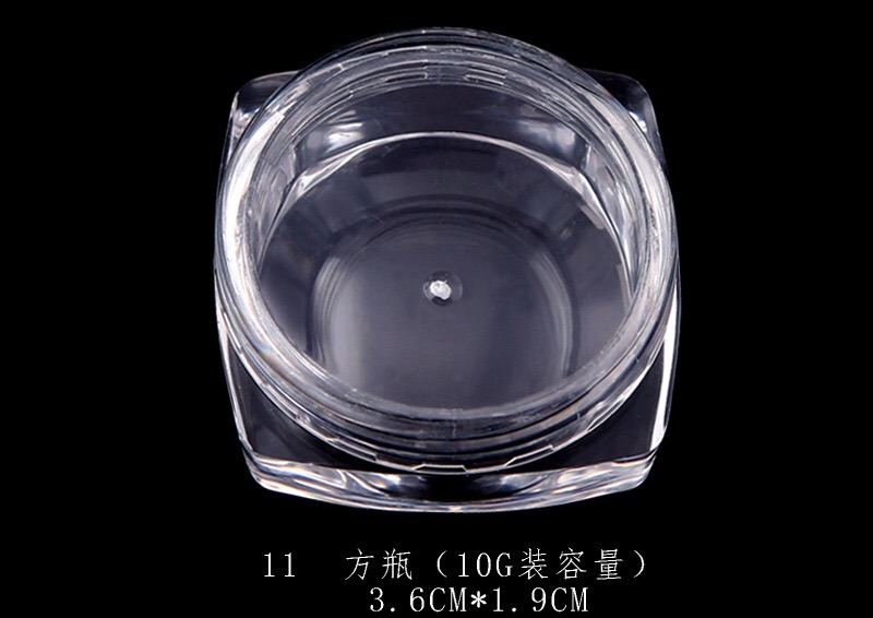 Nail Art Powder Cup Clear Dappen Glitter Nail Art Container