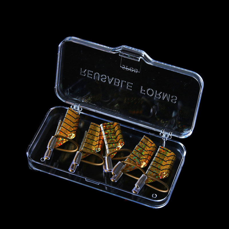 Reusable Dual Silver Nail Form for Nail Art Making