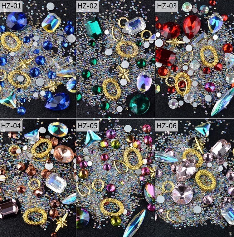 Mixed Nail Jewelry Diamond for Nail Art Decorations