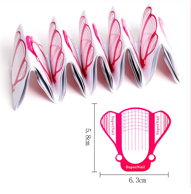 Nail Art Form Acrylic Tip Gel Nails Extension Sticker