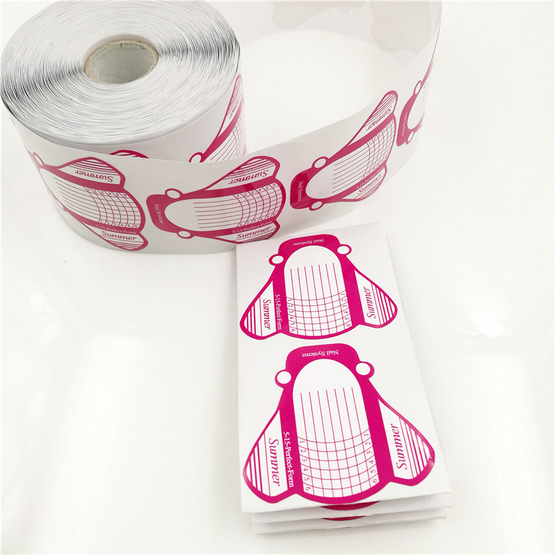 Nail Art Form Acrylic Tip Gel Nails Extension Sticker