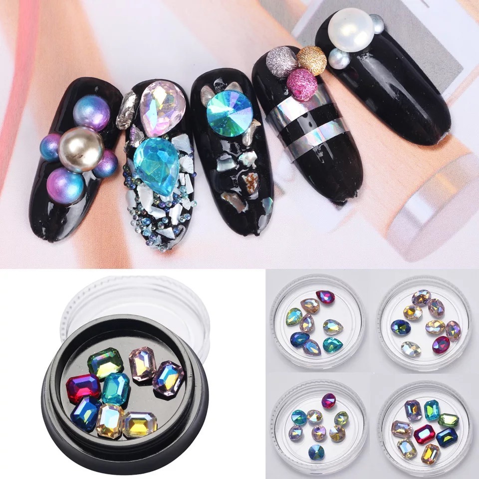 Rhinestones Crystal Diamond Stones Nail Jewelry Nail Art Decorations Accessoires
