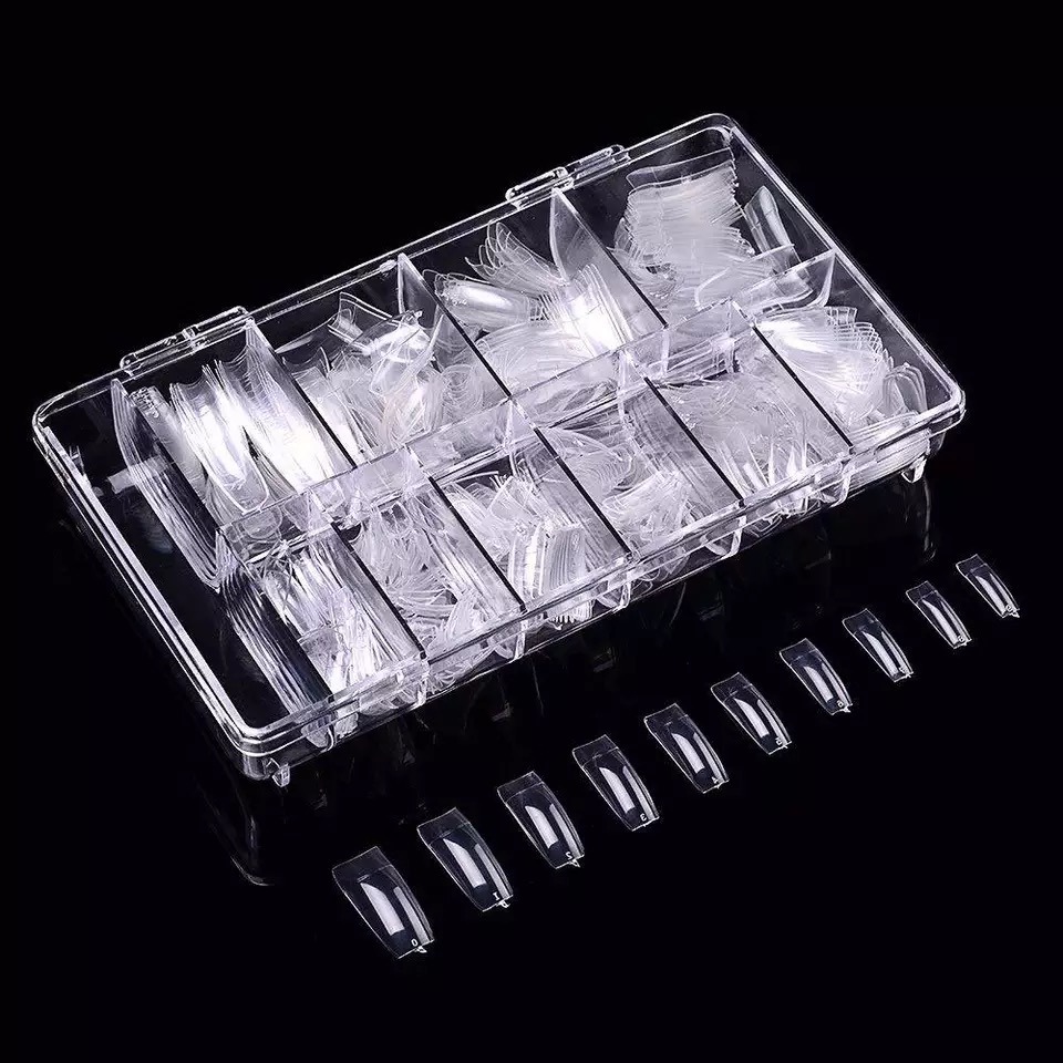500PCS White/Clear/Natural Color Nail Art Manicure Nail Tips