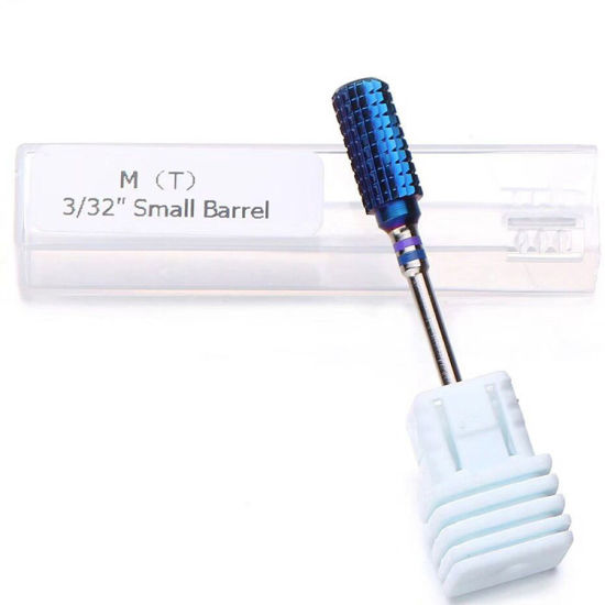 Blue Nail Drill Bit Metal Bits Manicure Nail Drill Accessories