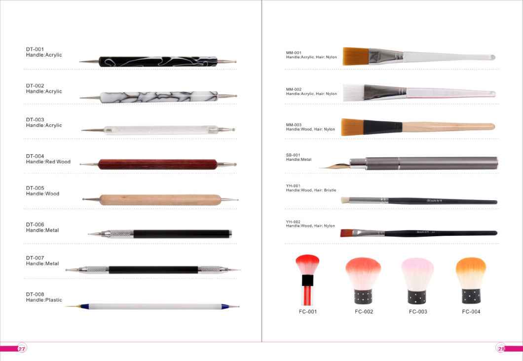 Nail Art Painting Brush and Gel Brush Set for Gel Nail