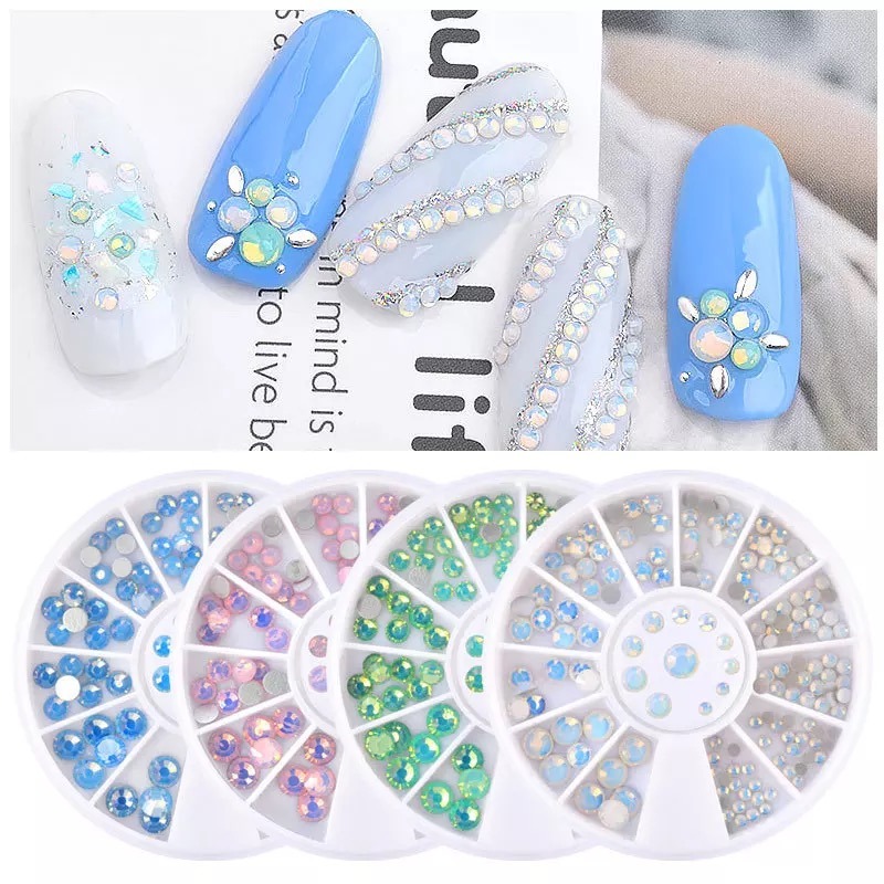 Opal Color Crystal Stones Glass Rhinestones Stones for Nails Art