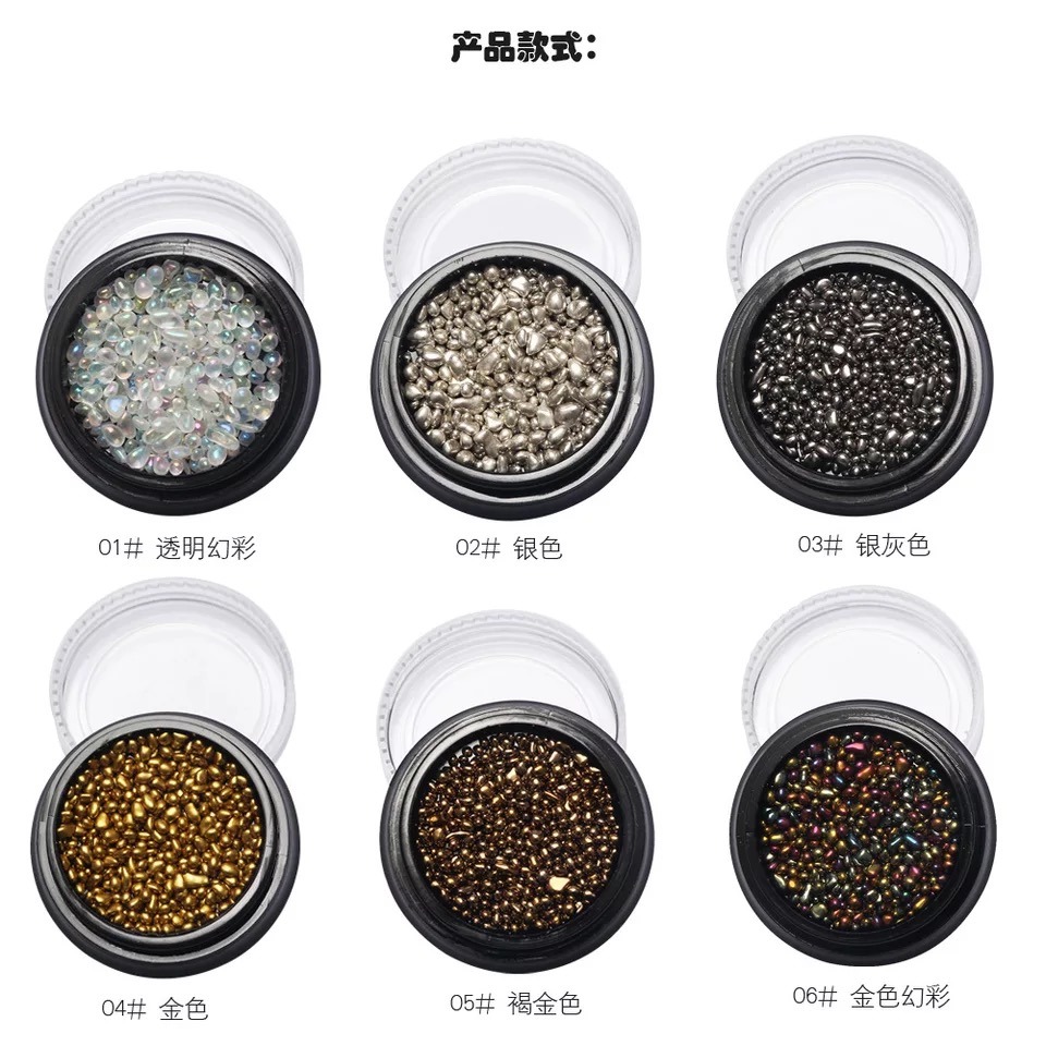 Chameleon Stone Small Irregular Beads Manicure Nail Art Decoration Accessories