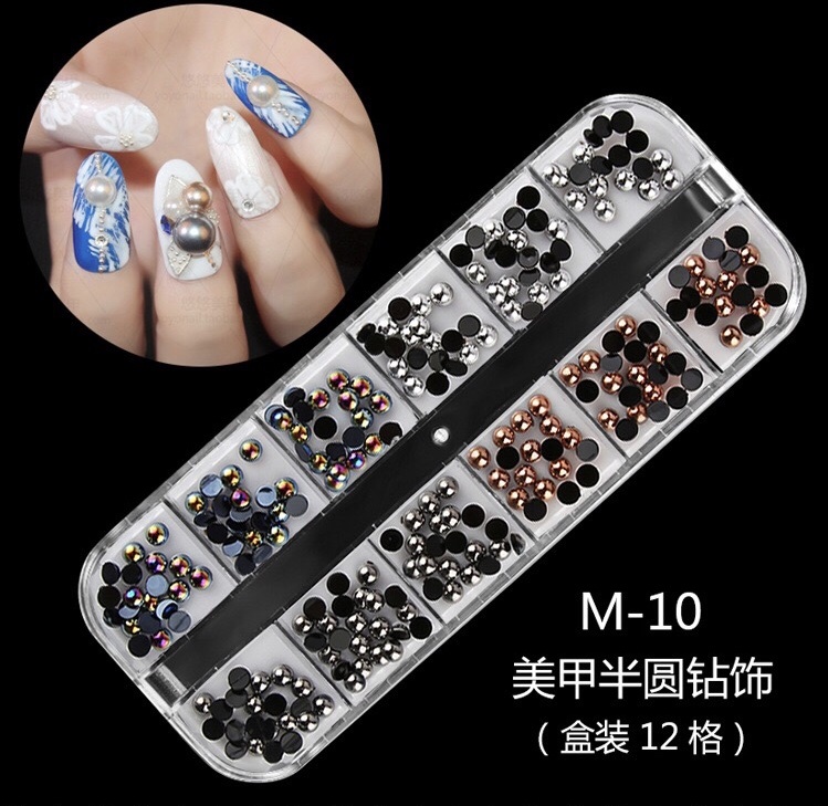 New Multi-Size Nail Rhinestones 3D Decorations Nail Art Decorations