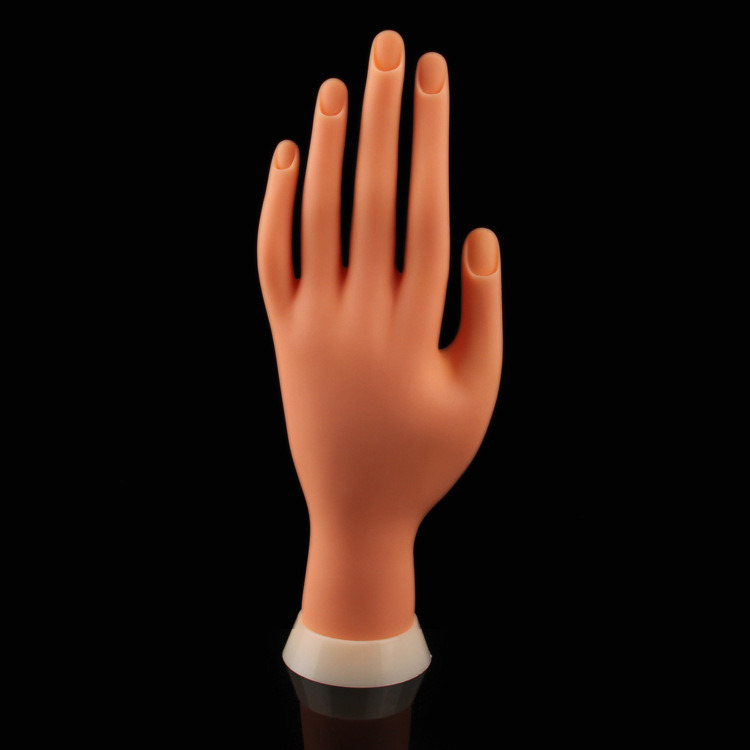 Soft Practice Hand for Nail Art Training Tips Fake Hands