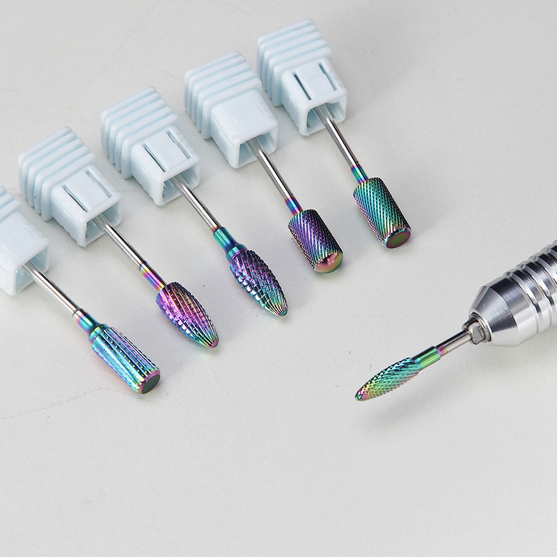 Colorful Burr Nail Drill Bit Manicure Nail Art Tool Accessories