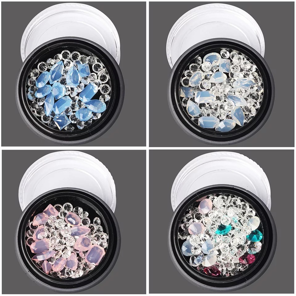 Mixed Transparentrainbow Crystal Beads Diamond Nail Art Decorations DIY