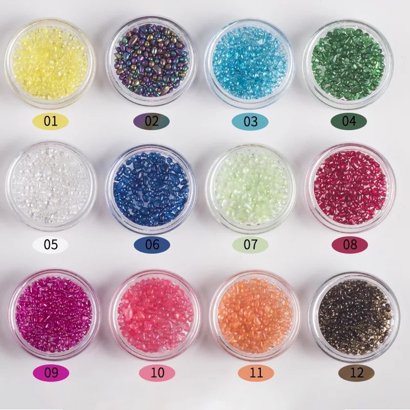 Colorful Nail Gems Opal Rhinestones Glass Stones for Nail Art