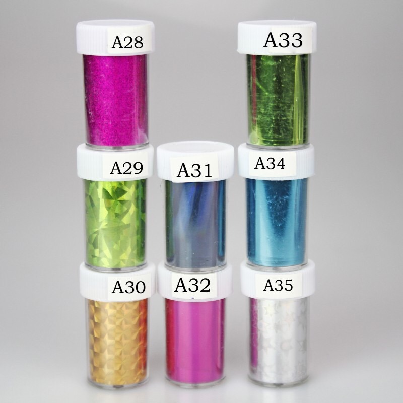 Nail Art Transfer Foils Free Adhesive Nail Tips Decorations Accessories