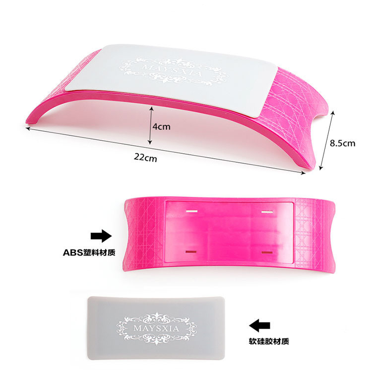 PRO Plastic & Silicone Nail Art Cushion Pillow Nail Arm Rest