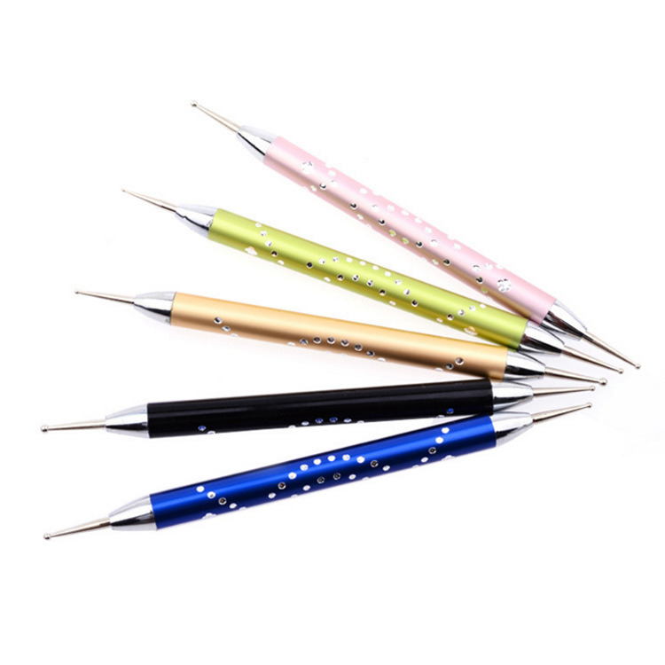 Shiny Nail Art Dotting Pen 2-Side Used Tools Manicure Accessory