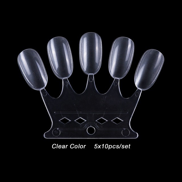 Nail Chart Palette Practice Display Tool Nail Art Crown Shaped
