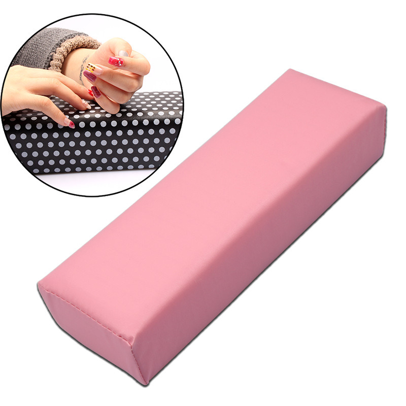 Leather Hand Arm Rest Semicircle Cushion Pillow Nail Art Design