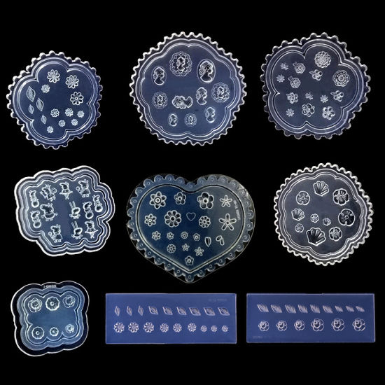 3D Acrylic Mold Silicone Templates Nail Art Decorations Mould
