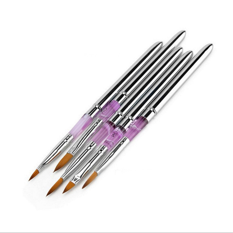 Copper Tube Acrylic Nail Brush Nail Art Tool