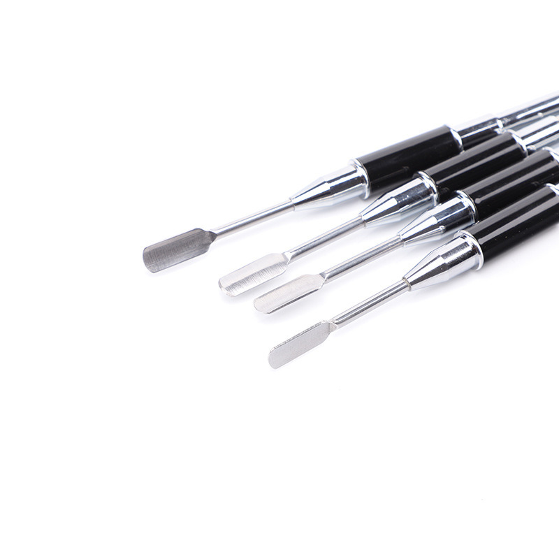 Nail Brush with Pusher Dual-Ended Builder Gel Nail Art Tool