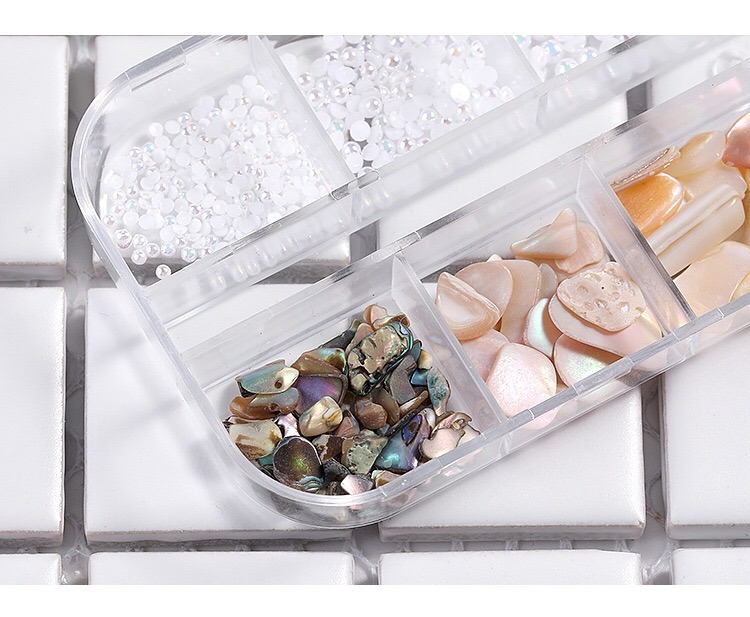 Crushed Natural Seashell Fragment Pearl Thick Shiny Nail Art Decoration