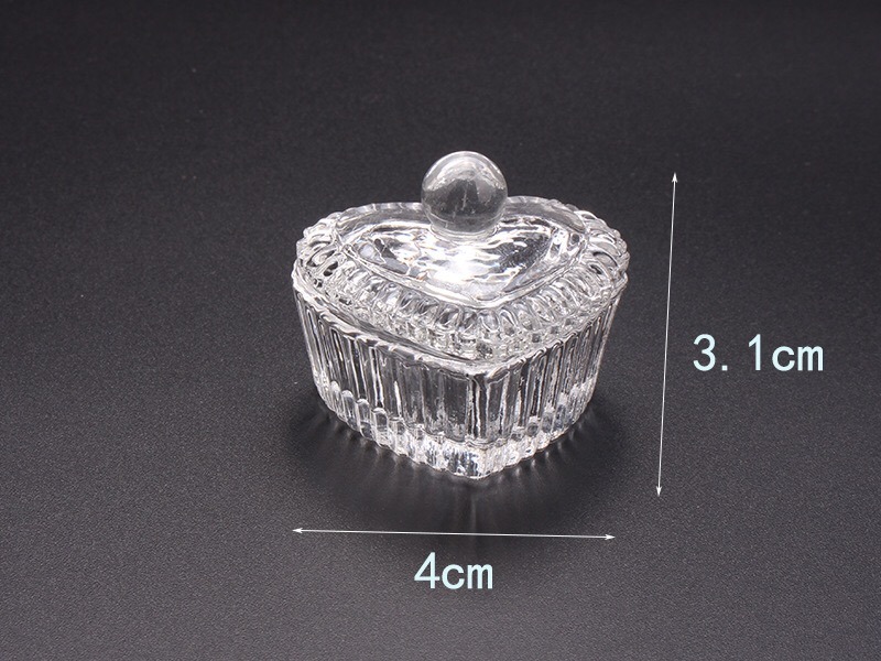 Crystal Clear Acrylic Liquid Dish Glass Cup Nail Art Tool
