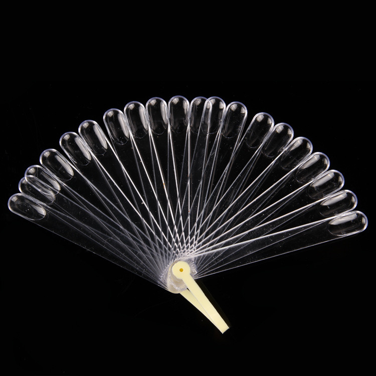Fan-Shaped Nail Polish Color Display Natural Chart Color Display