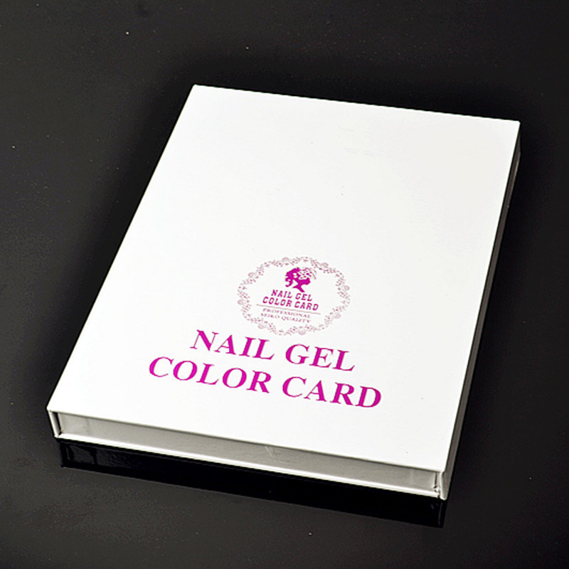 216 Colors Model Nail Gel Polish Color Display Box Book