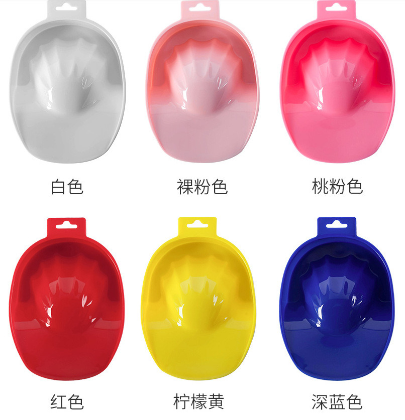 Plastic Hand Wash Gel Nail Art Care Soak Bowl