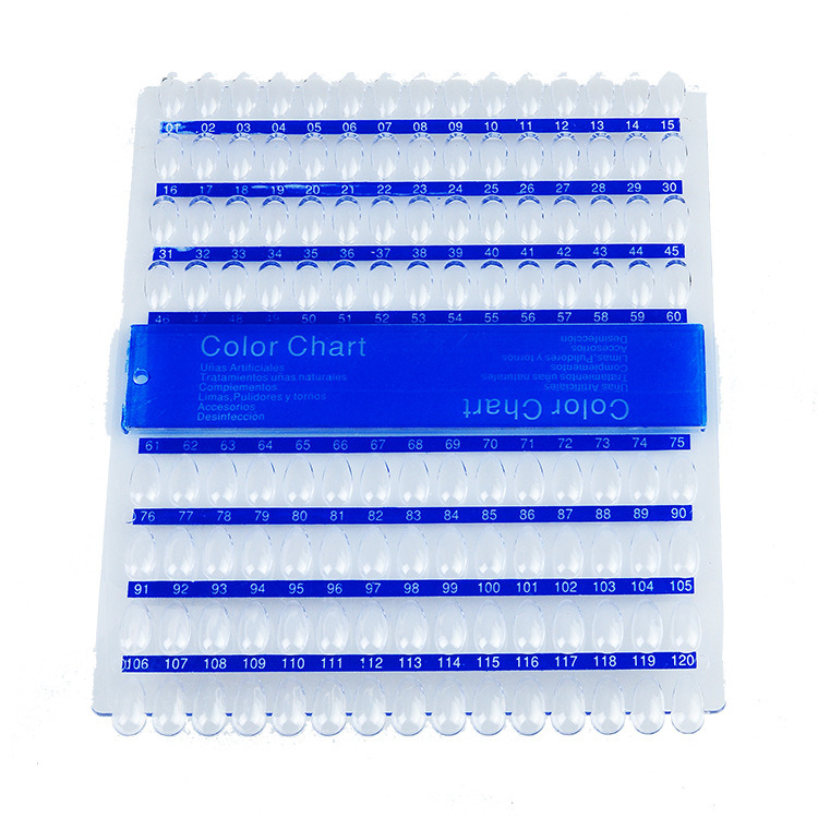 Nail Art Tips Color Chart Display Polish Practice Palette Stand