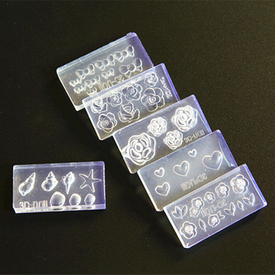 3D Acrylic Mold Nail Art Decorations Silicone Molds Templates