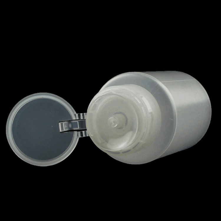 Empty Plastic Nail Polish Makeup Remover Bottle Storage Portable Tool