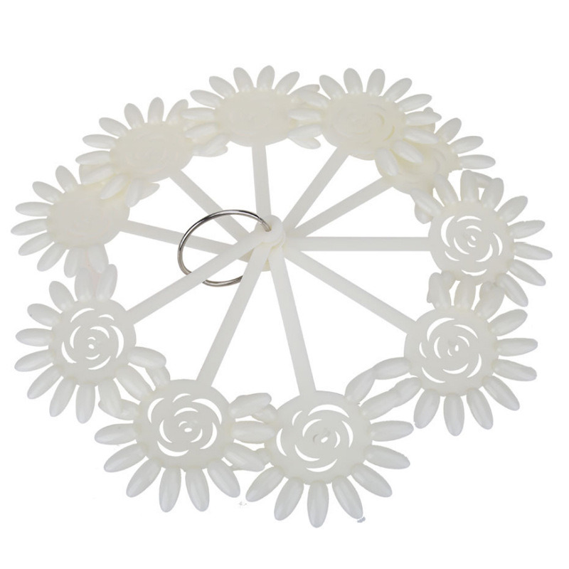 Fan Practice Wheel Board Natural Clear Color Chart Nail Tool