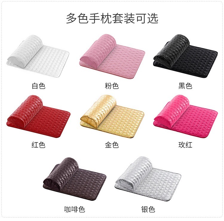 Cushion Holder Soft PU Leather Arm Pillow with Table Cover