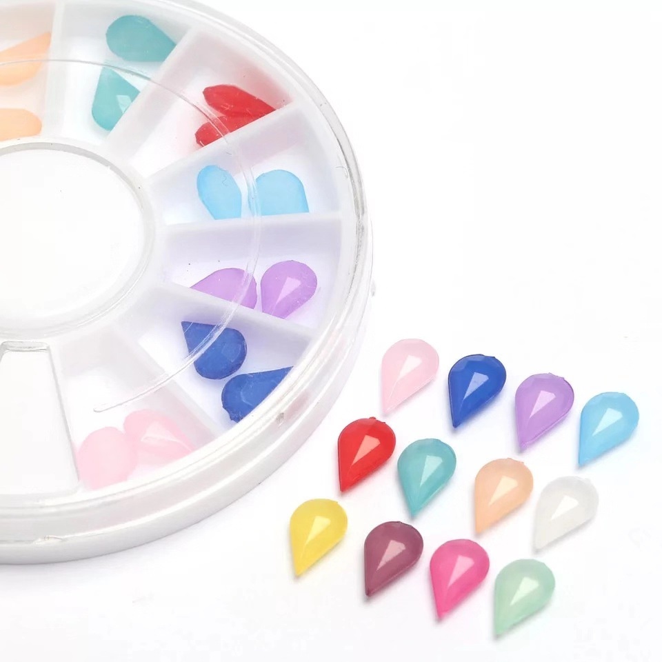 1 Box Colorful Nail Stones for Nails Art Decoration Accessories