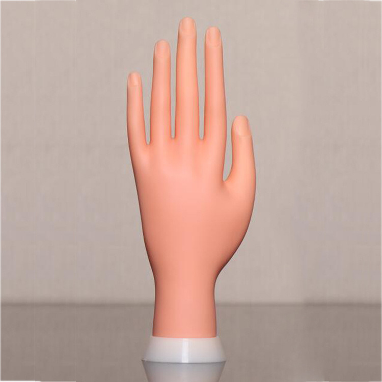 Nail Practice Hand Model Flexible Movable Prosthetic Soft Fake Hands