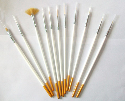 Nail Art Painting Brush and Gel Brush Set for Gel Nail