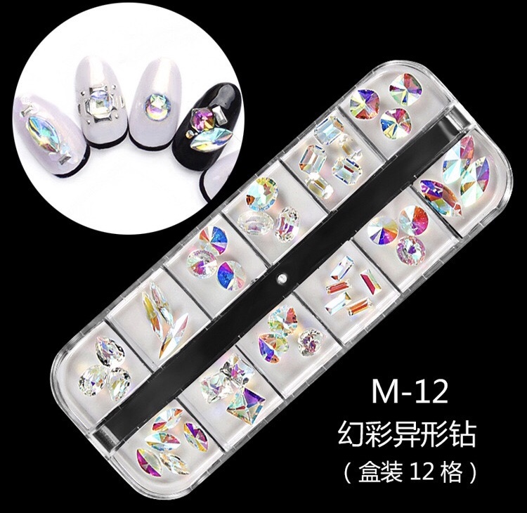 Mixed Multi-Size Nail Rhinestones 3D Decorations Nail Art Decorations