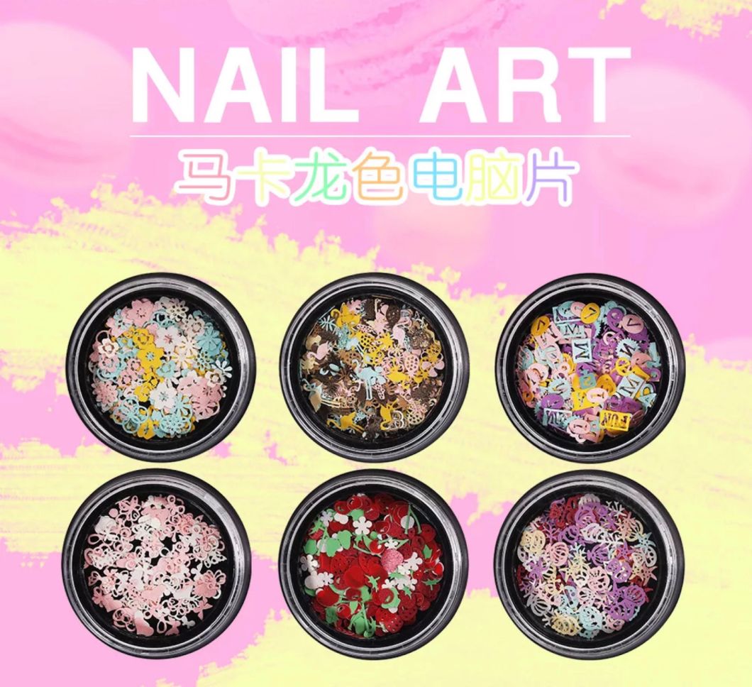 Metalic Colorful All Kinds of Shape Slice for Nail Art