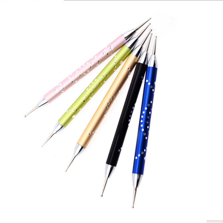 Shiny Nail Art Dotting Pen 2-Side Used Tools Manicure Accessory