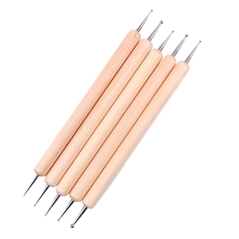Dotting Brush Set with Wooden Handle Nail Art Tools