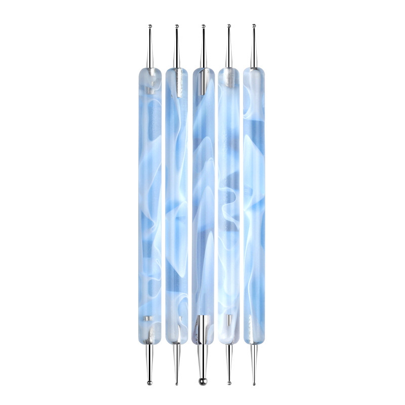 5PCS UV Gel Painting Nail Art Dotting Pen Brush Manicure Set