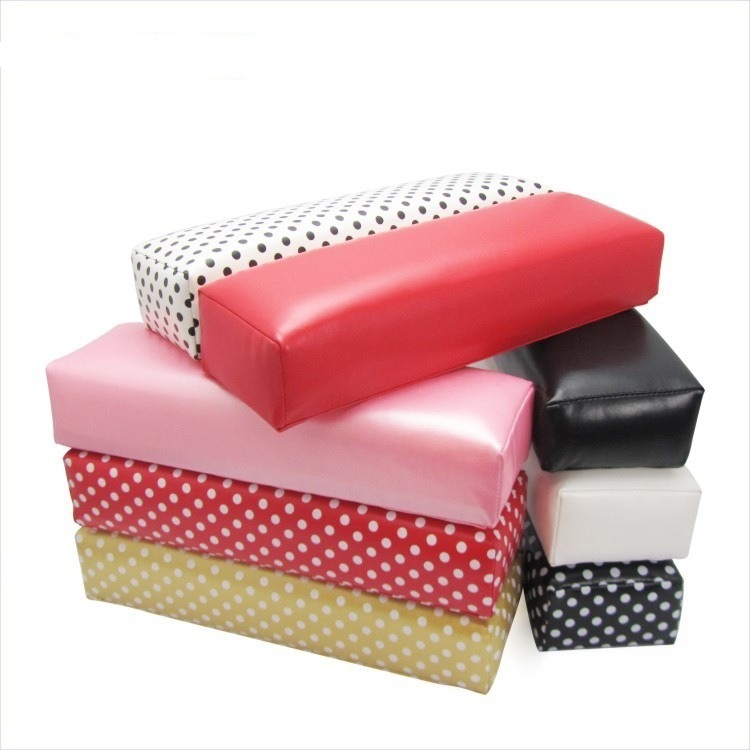 Leather Hand Arm Rest Semicircle Cushion Pillow Nail Art Design