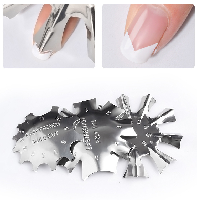 Easy French Poly Tips Guide Nail Manicure Tool