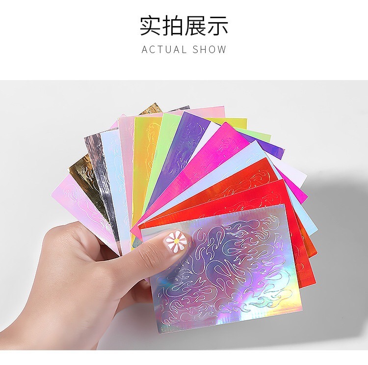 Fire Shape Nail Stickers Nail Art Stickers Nail Accessories